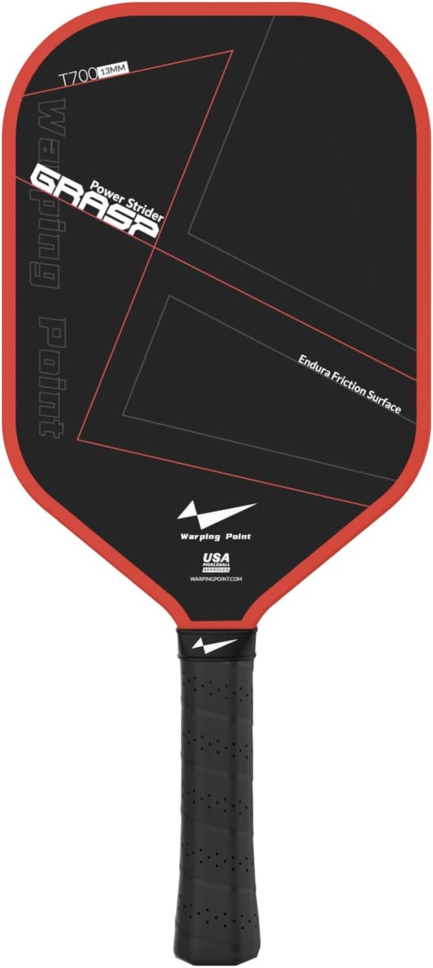 Grasp Power Pickleball Paddle, 13mm T700 Carbon Fiber