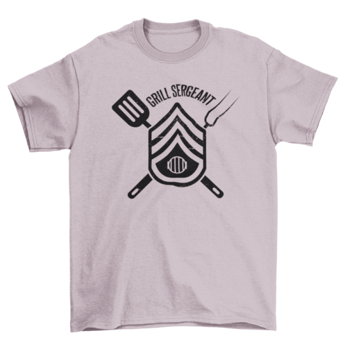 Grill Sergeant BBQ T-Shirt in Light Pink
