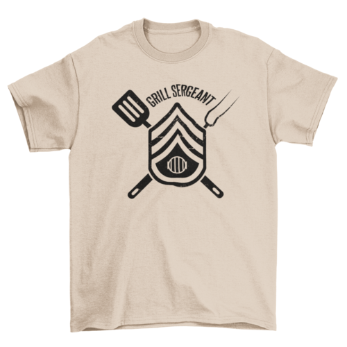 Grill Sergeant BBQ T-Shirt in Natural