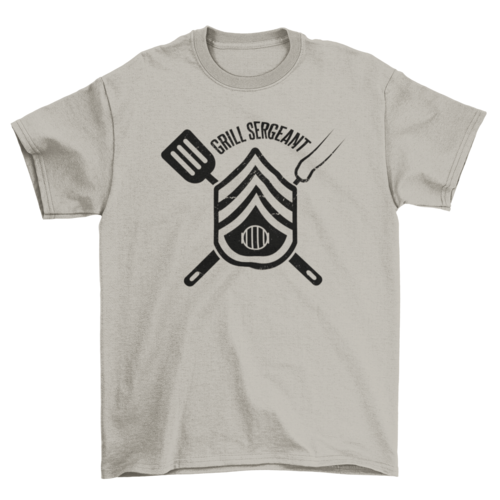 Grill Sergeant BBQ T-Shirt in Sand