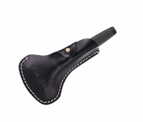 Leather Razor Holder in Oxford Black