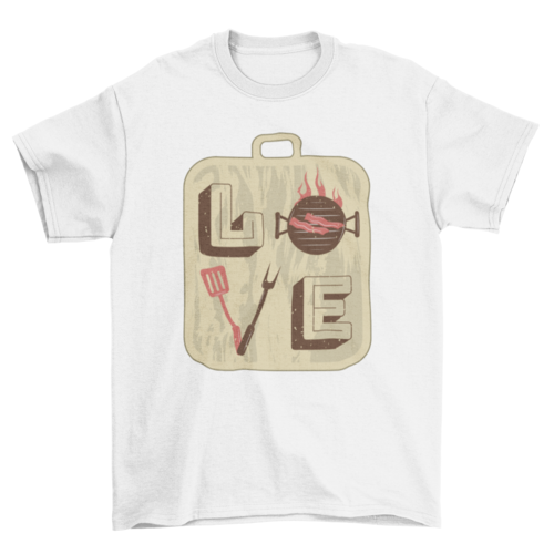 Love BBQ T-Shirt in White
