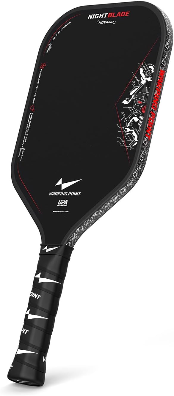 NightBlade Pickleball Paddle, 16mm Carbon Fiber
