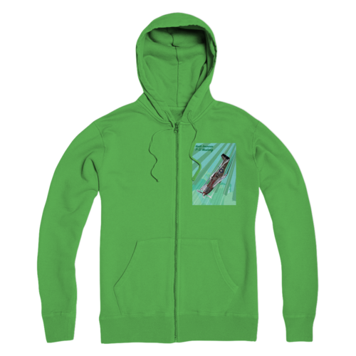 P-51 Mustang Pop Art Premium Hoodie in Kelly