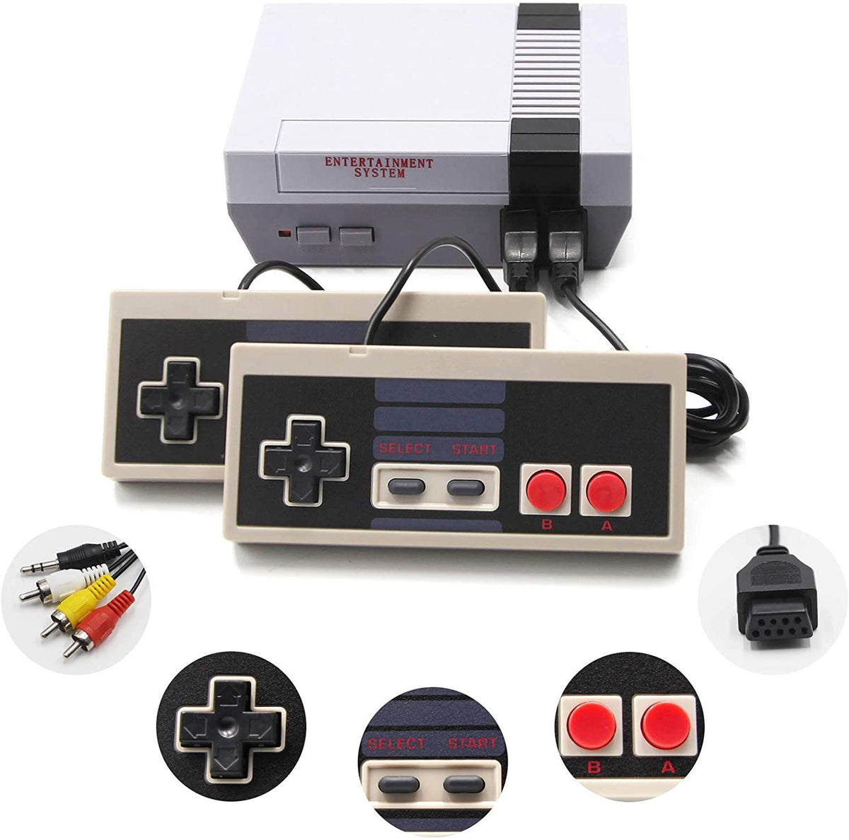 Retro Game Console with 620 Built-In Games