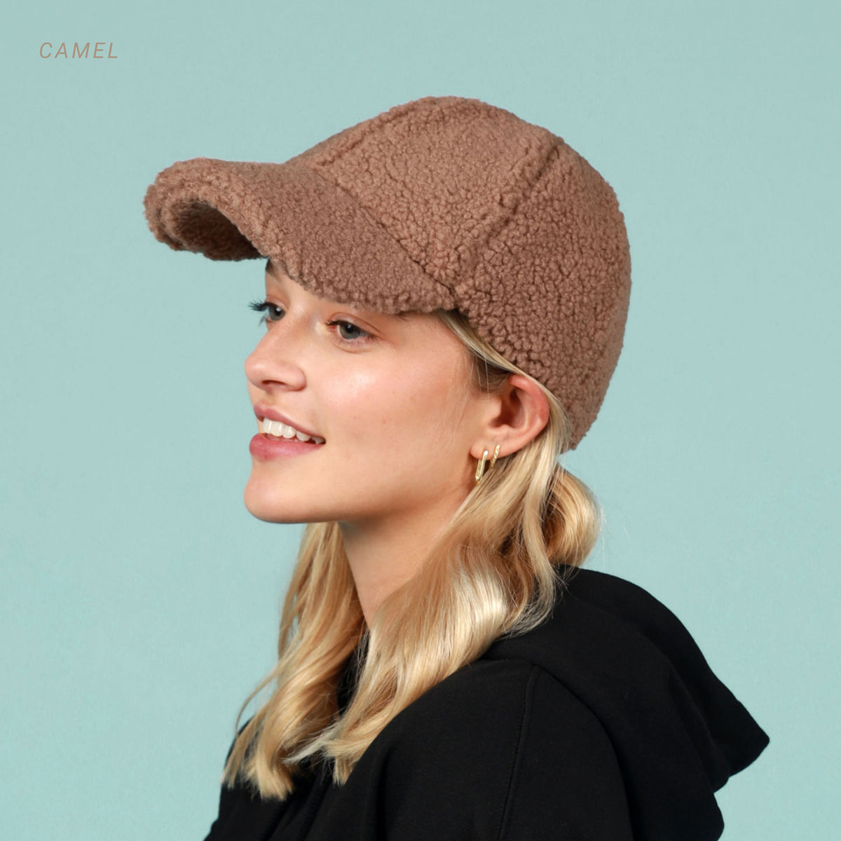 Sherpa Fleece Winter Baseball Cap, Adjustable Dad Hat