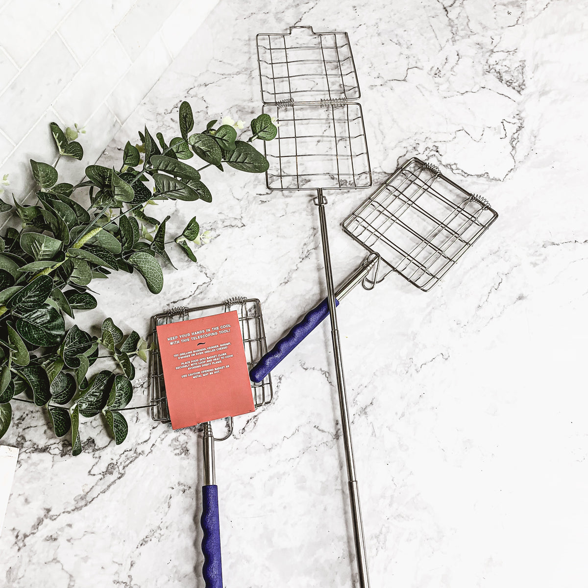 Stainless Steel Campfire Grilling Basket, alternate view