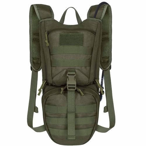 Unigear Tactical Hydration Backpack with 2.5L Bladder in Green