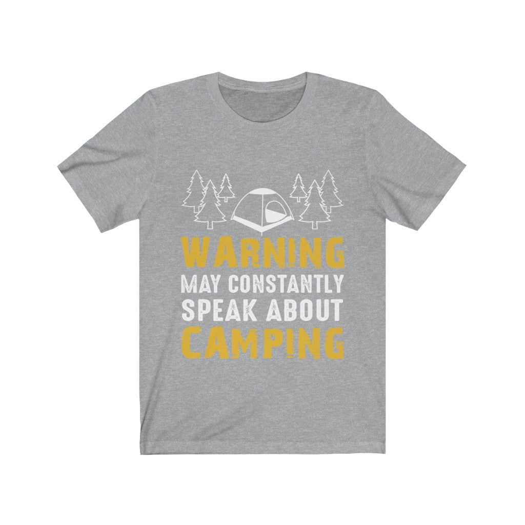 Warning: May Constantly Speak About Camping T-Shirt, alternate view