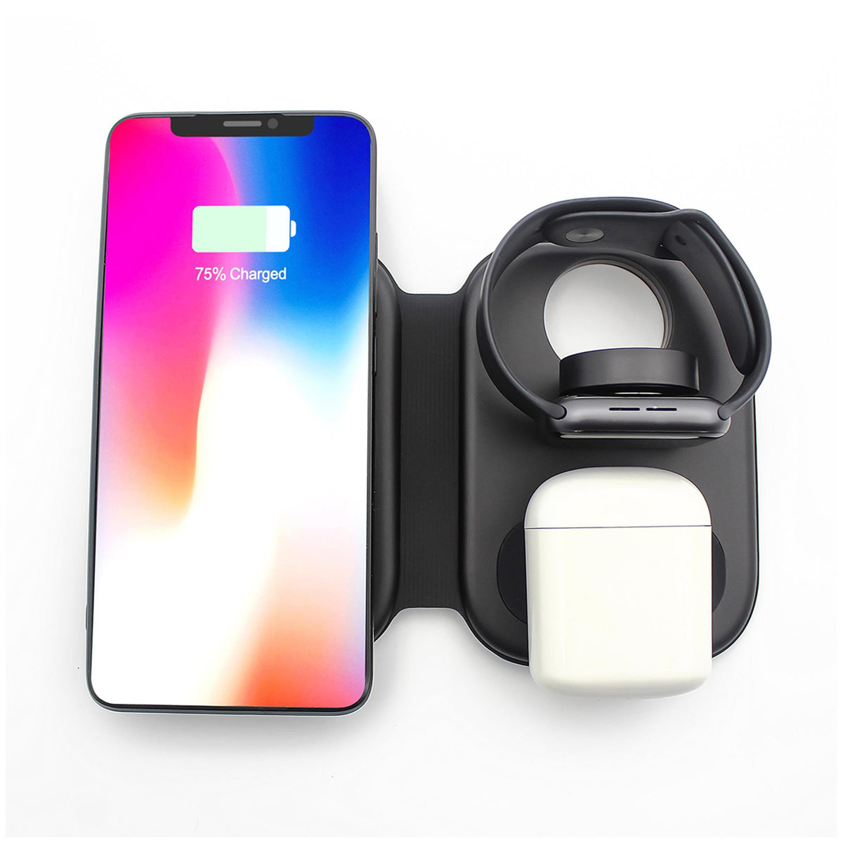 ZTECH Magnetic Foldable 3-in-1 Wireless Charging Station, alternate view
